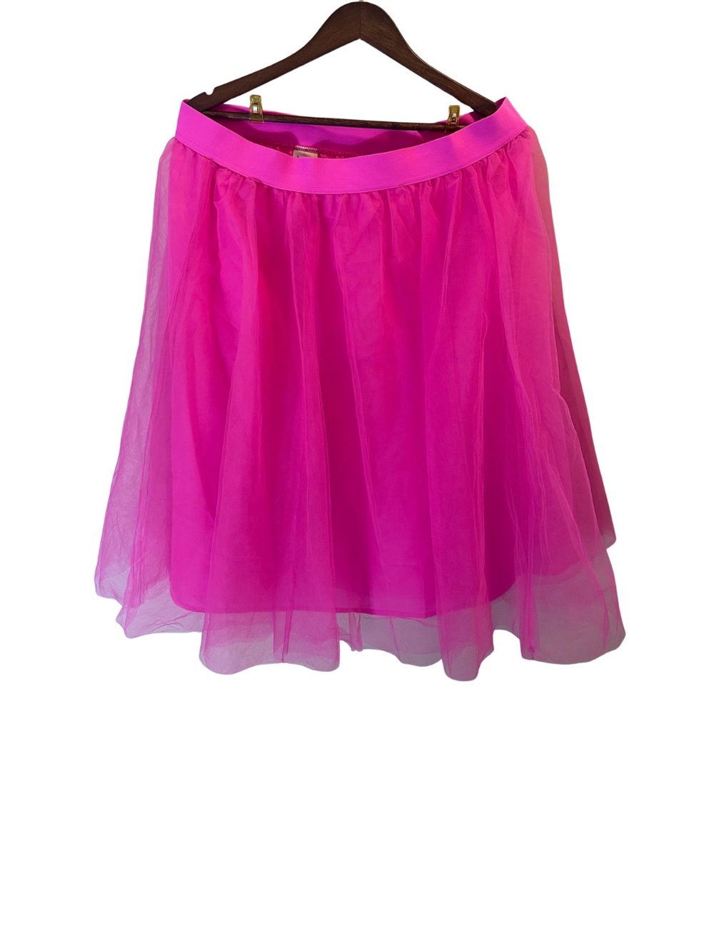a new day Hot Pink Layered Tulle Skirt - Circle Skater